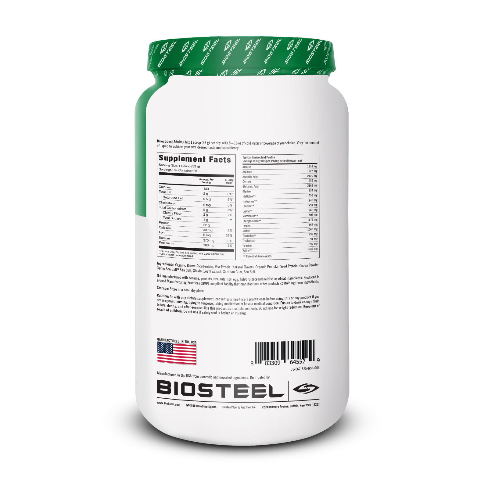 PLANT-BASED PROTEIN / CHOCOLATE - 25 SERVINGS