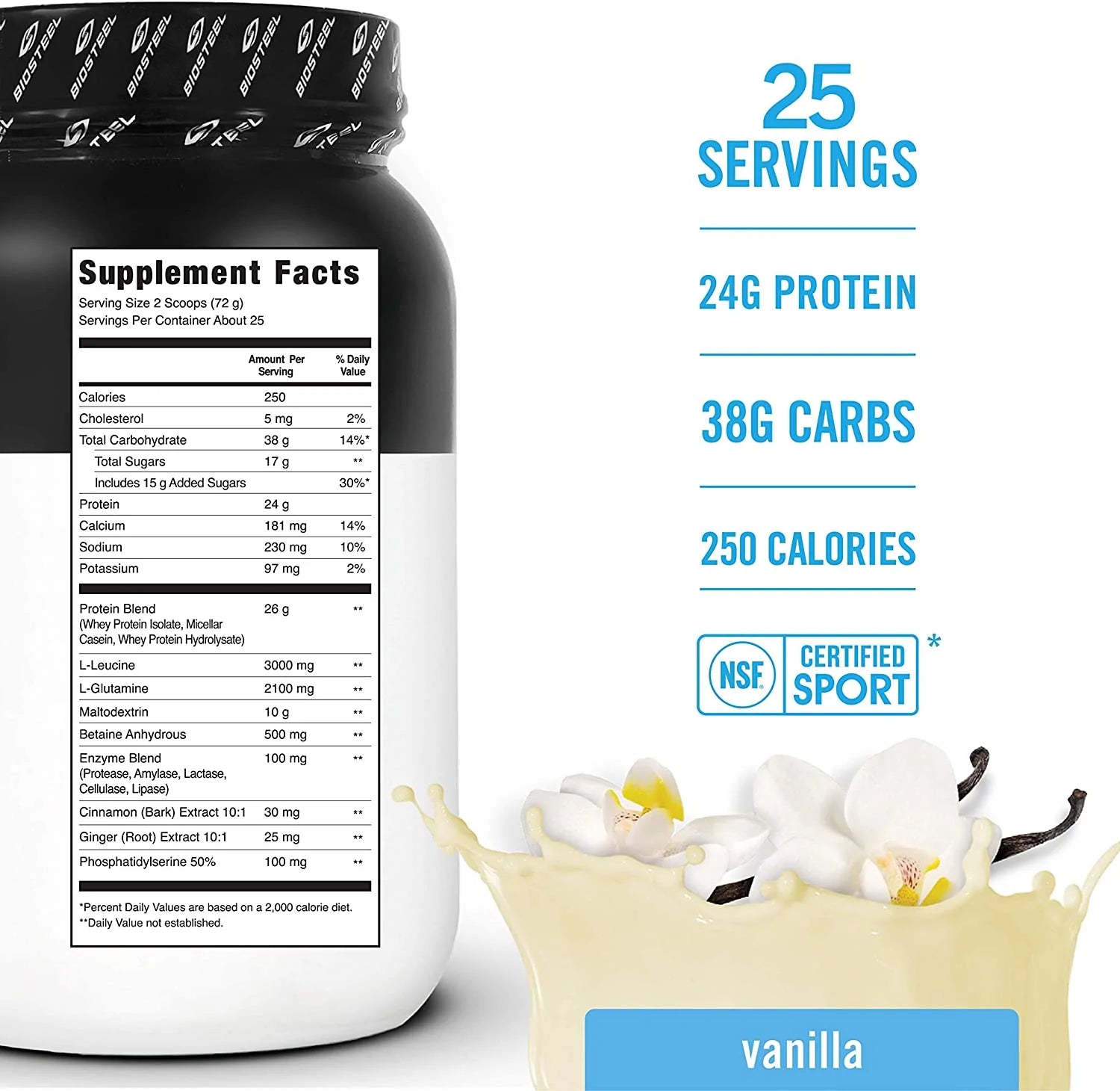 RECOVERY PROTEIN PLUS / VANILLA - 25 SERVINGS