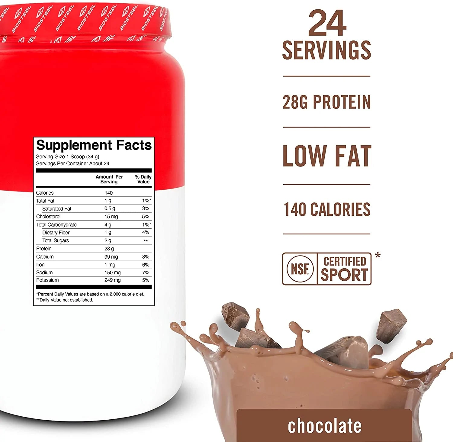 WHEY PROTEIN ISOLATE / CHOCOLATE - 24 SERVINGS