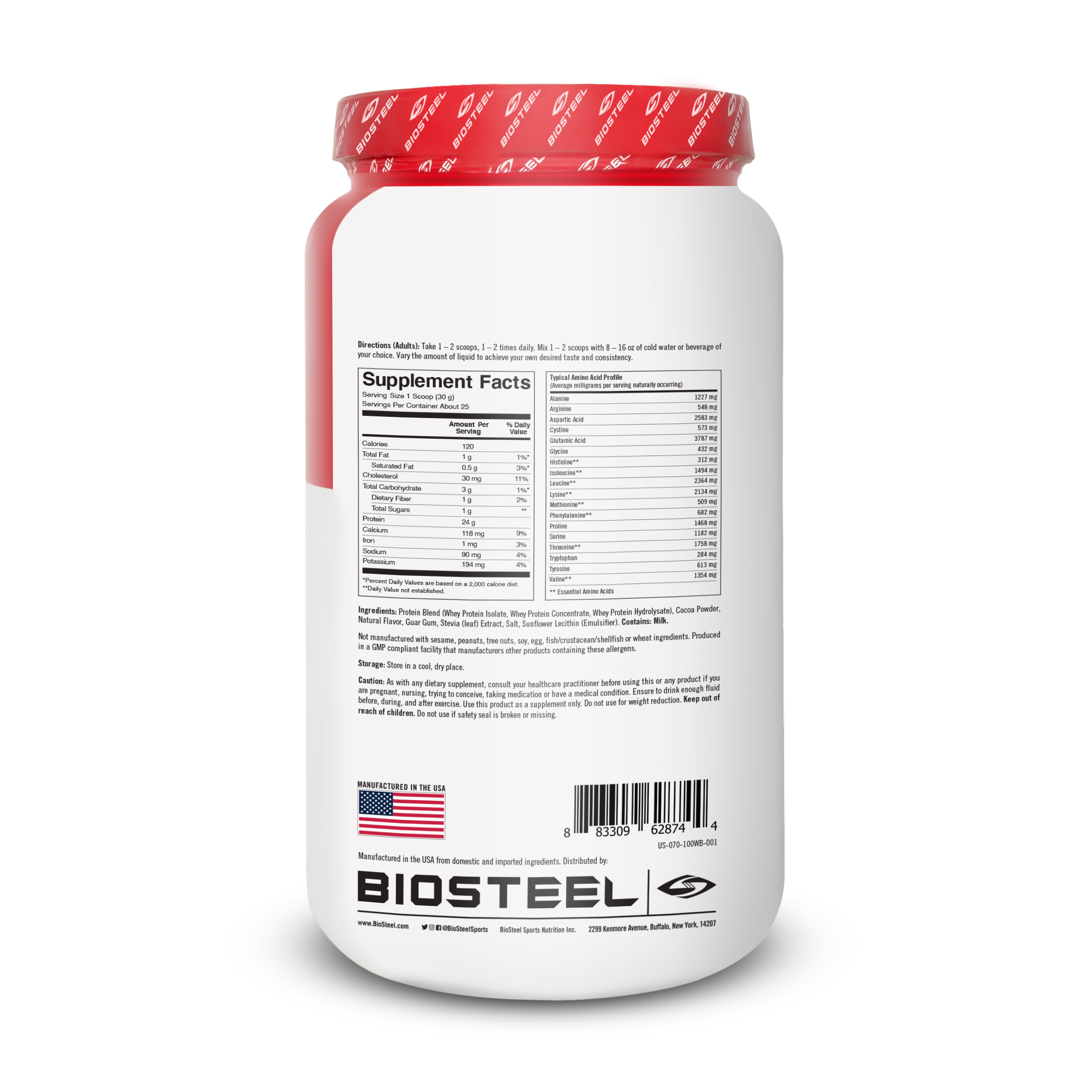 100% WHEY PROTEIN / CHOCOLATE - 25 SERVINGS