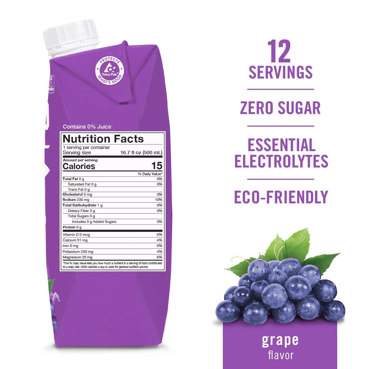 SPORTS DRINK / GRAPE - 12 PACK