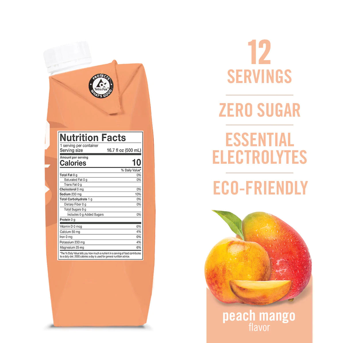 SPORTS DRINK / PEACH MANGO- 12 PACK