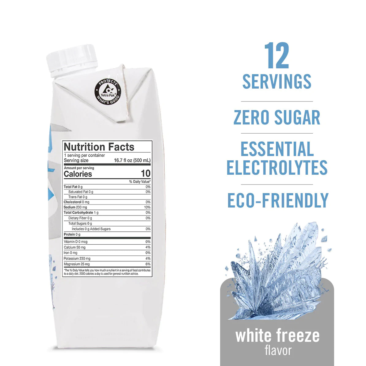 SPORTS DRINK / WHITE FREEZE - 12 PACK