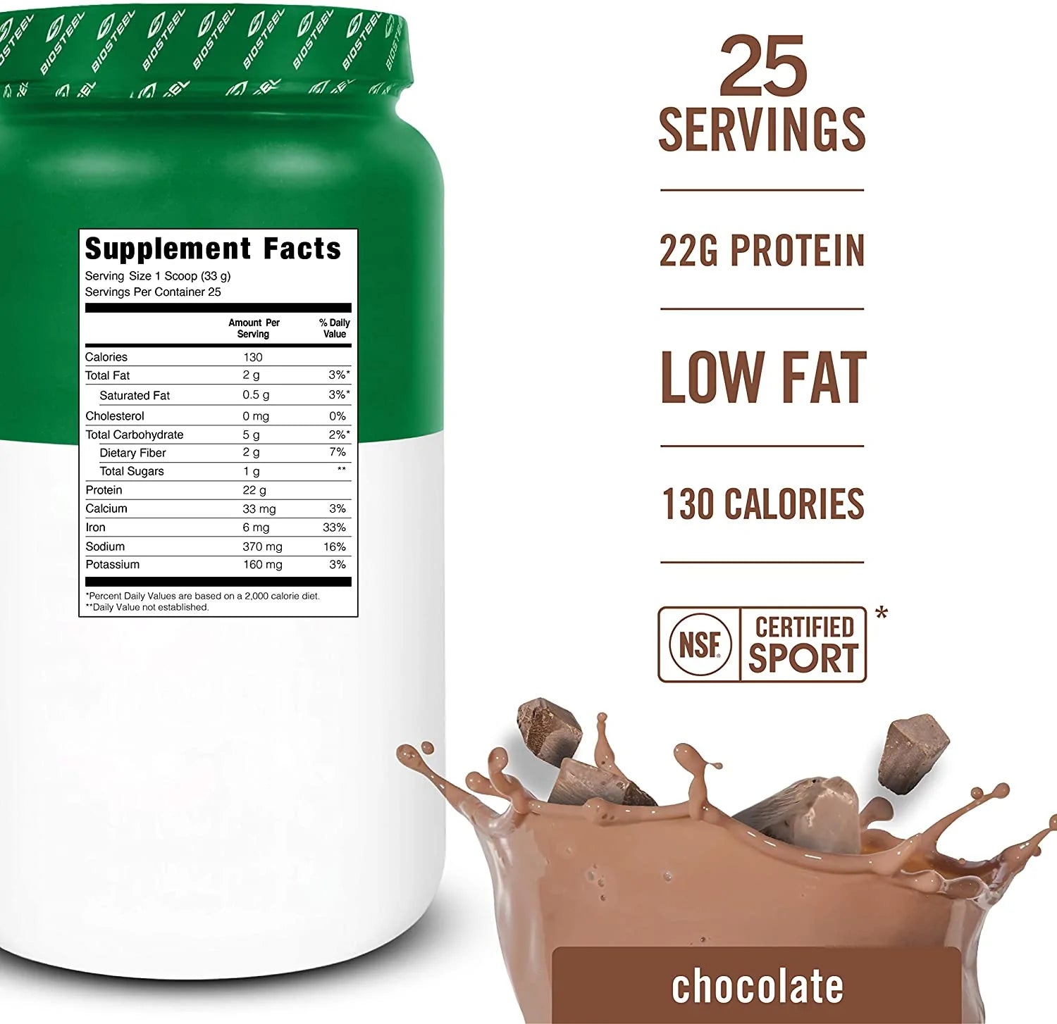 PLANT-BASED PROTEIN / CHOCOLATE - 25 SERVINGS