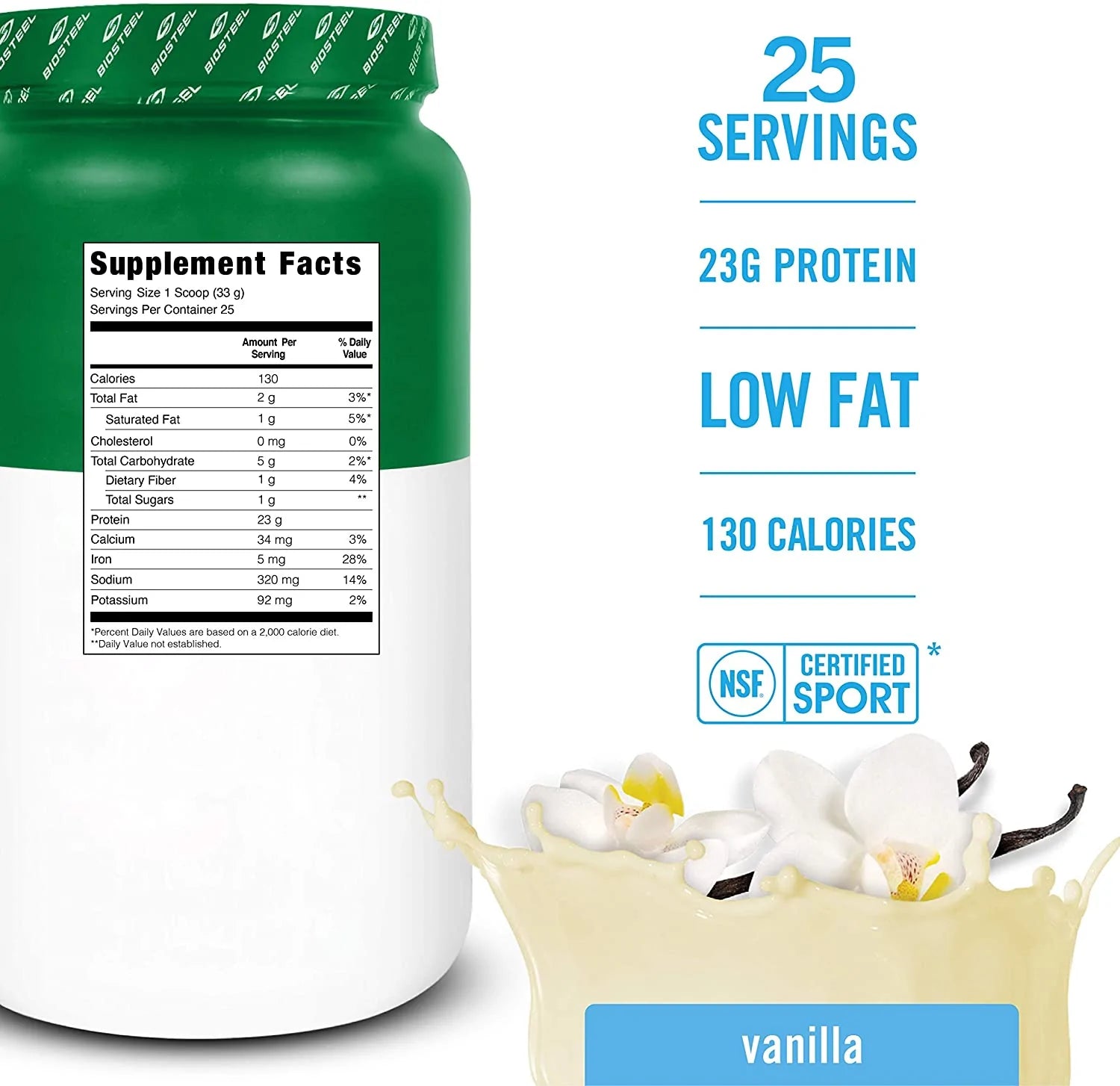 PLANT-BASED PROTEIN / VANILLA - 25 SERVINGS